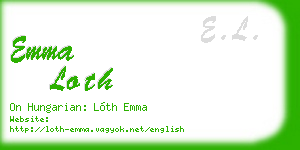 emma loth business card